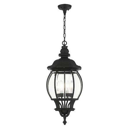 Textured BlackOutdoor Pendant Lantern, 4 MPN:7705-14