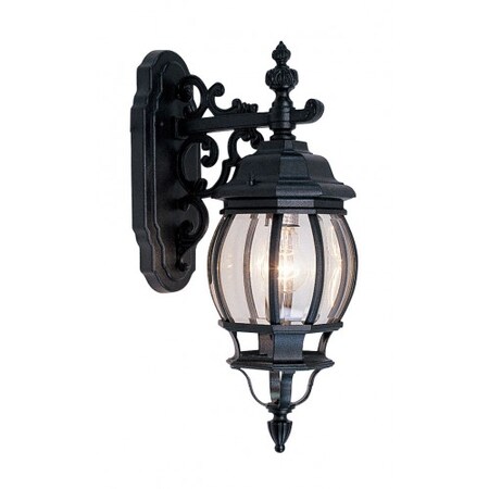 Textured BlackOutdoorWall Lantern, 1 Ligh MPN:7706-14