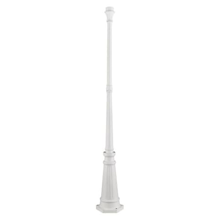 Textured White Outdoor Lamp Post MPN:7709-13