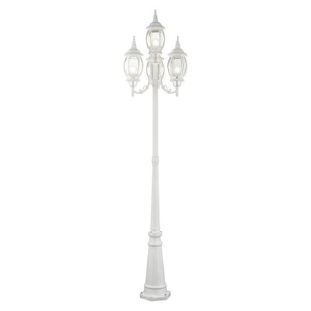 Textured WhiteOutdoor Post Light, 4 Light MPN:7711-13