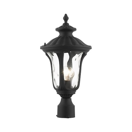 Textured Black Outdoor Post Top Lantern, MPN:7848-14