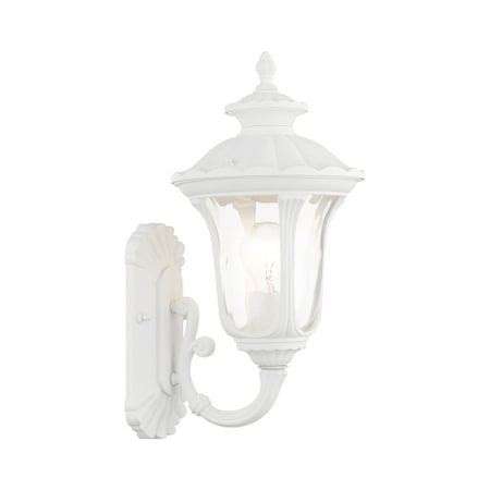 Textured White Outdoor Wall Lantern, 1 Li MPN:7850-13