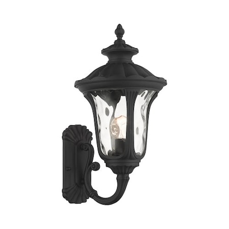 Textured Black Outdoor Wall Lantern, 1 Li MPN:7852-14