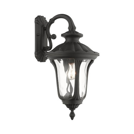 Textured Black Outdoor Wall Lantern, 1 Li MPN:7853-14