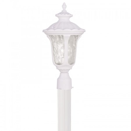 Textured White Outdoor Post Top Lantern, MPN:7855-13