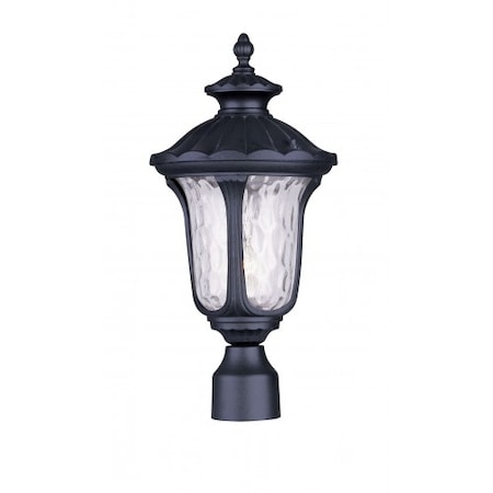 Textured Black Outdoor Post Top Lantern, MPN:7855-14