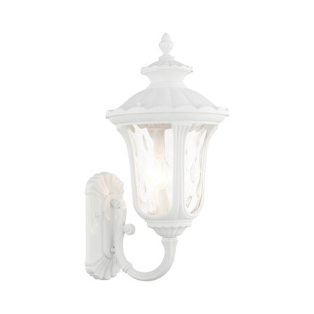 Textured White Outdoor Wall Lantern, 3 Li MPN:7856-13