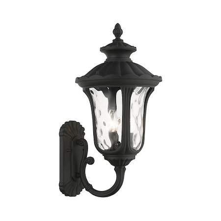 Textured Black Outdoor Wall Lantern, 3 Li MPN:7856-14