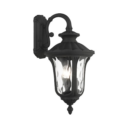 Textured Black Outdoor Wall Lantern, 3 Li MPN:7857-14