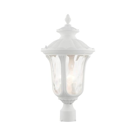 Textured White Outdoor Post Top Lantern, MPN:7859-13