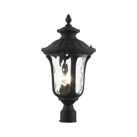 Textured Black Outdoor Post Top Lantern, MPN:7859-14