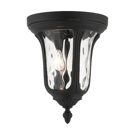 Textured Black Outdoor Ceiling Mount, 2 L MPN:7861-14