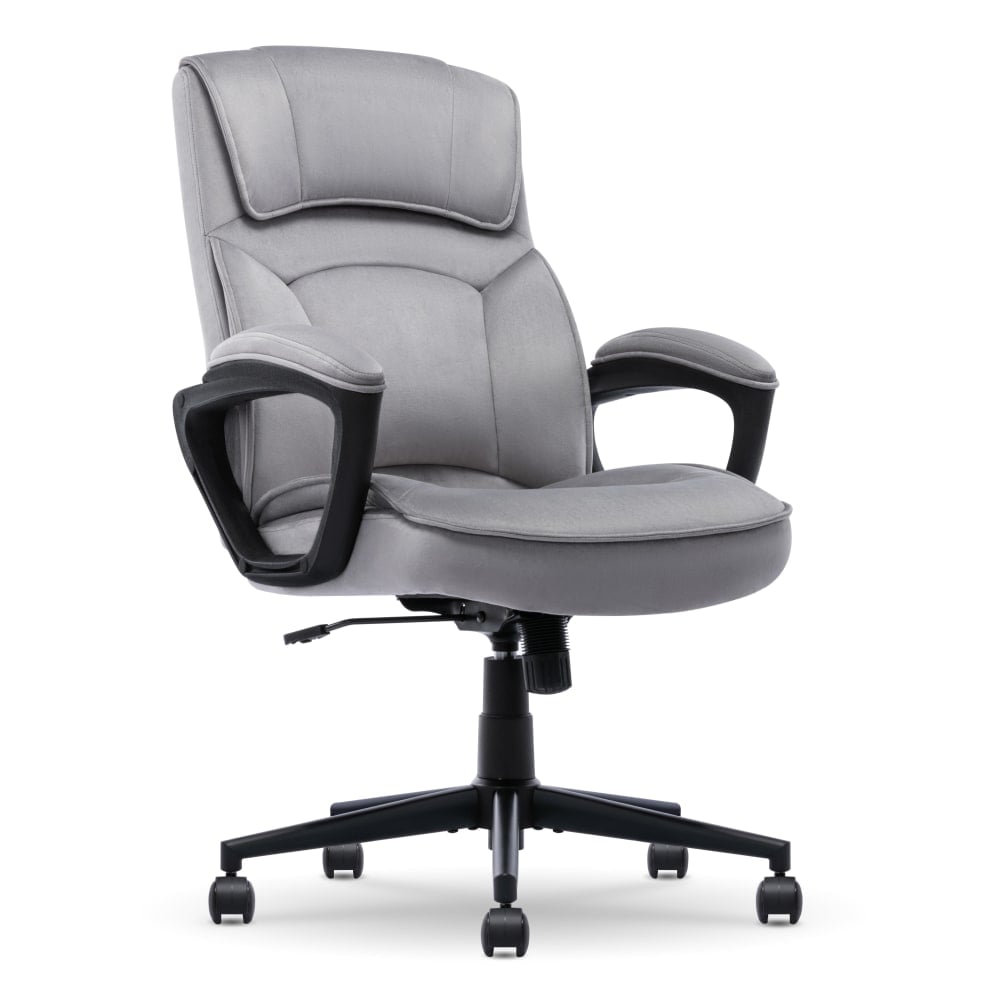 Serta Comfort Classic Ergonomic Fabric High-Back Executive Office Chair, Gray MPN:CCHR10005A