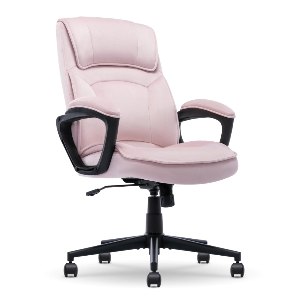 Serta Comfort Classic Ergonomic Fabric High-Back Executive Office Chair, Pink MPN:CCHR10005C