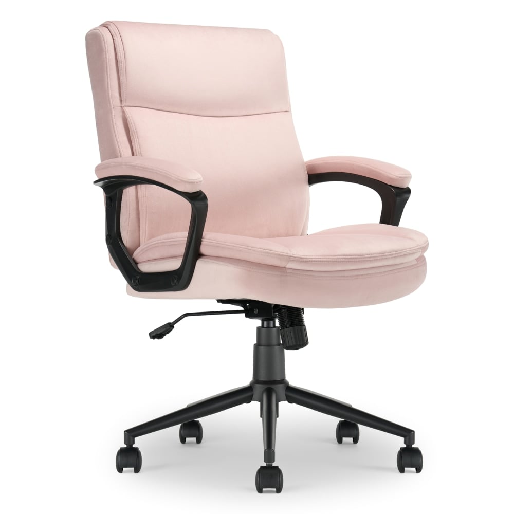 Click365 Transform 2.0 Ergonomic Fabric Mid-Back Desk Chair, Pink/Black MPN:CCHR10007E
