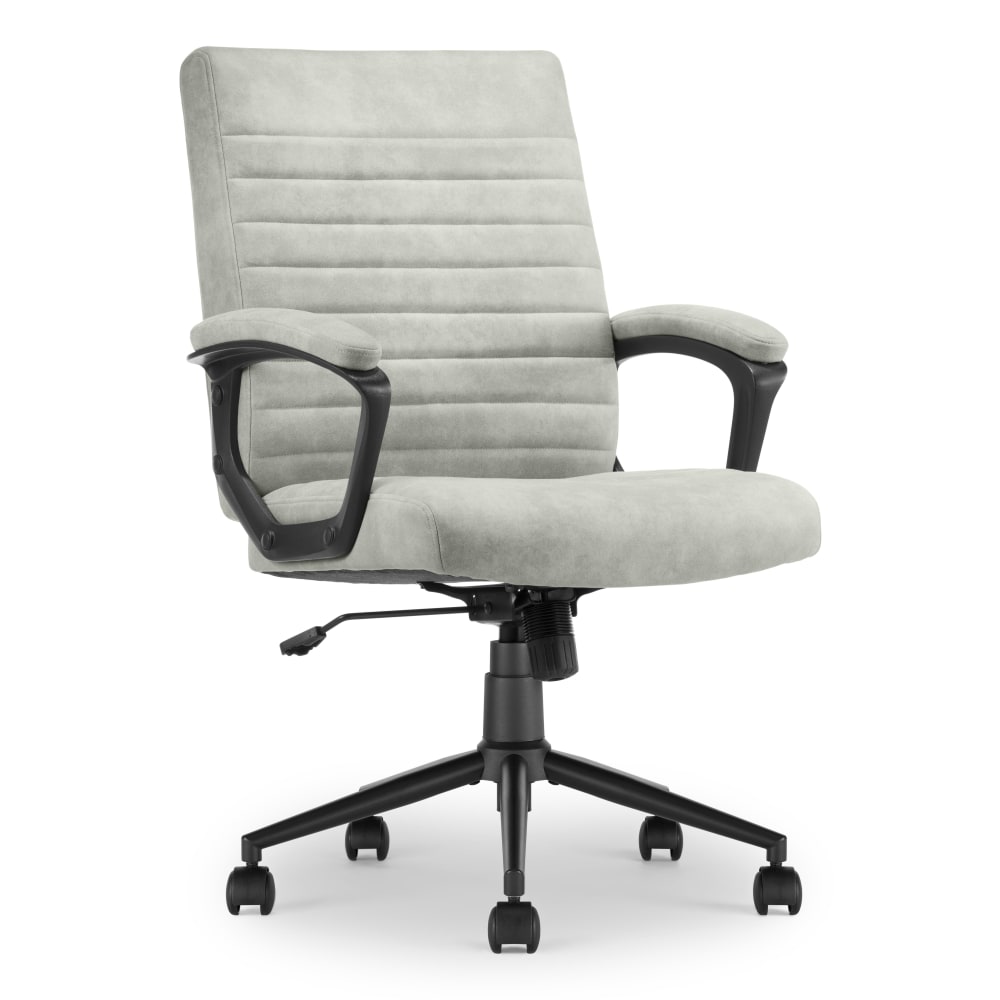 Click365 Transform 3.0 Ergonomic Vegan Leather Mid-Back Managers Chair, Gray MPN:CCHR10008D