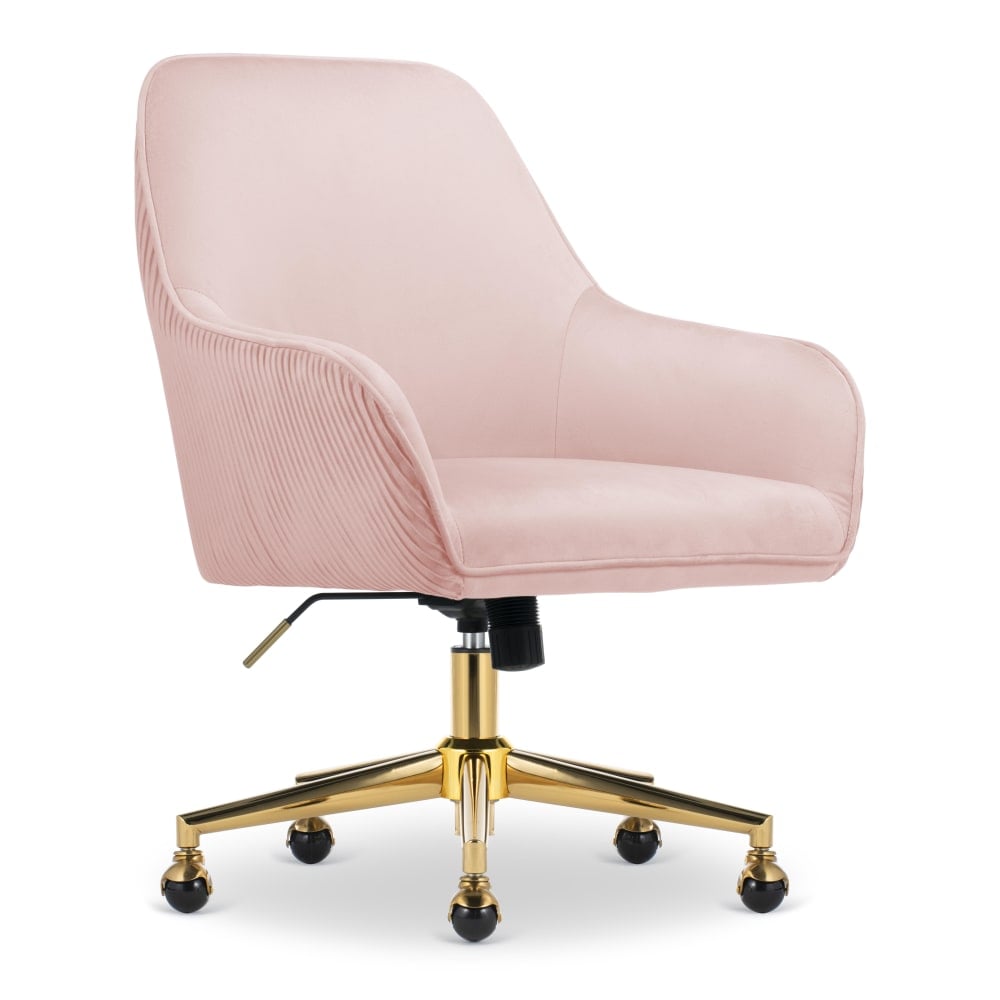 Serta Chloe Ergonomic Fabric Mid-Back Home Office Chair, Pink MPN:CCHR10012B