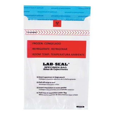 Transfer Bag, 18 in L, 13 in W, CLR, PK500 MPN:LABA1318B