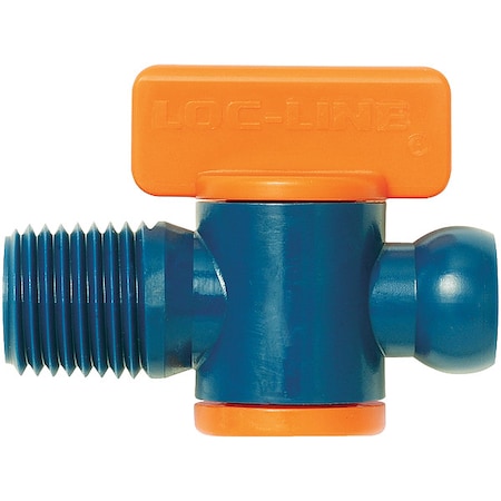 Male NPT Valve, 1/4 in, Acetal Copolymer, Corrosion Resistant, Water Resistant, 2PK MPN:21192
