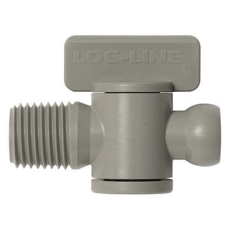Male NPT Valve, Gray, 1/4