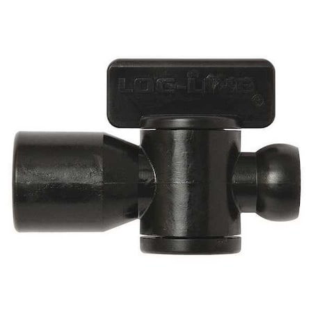 Female NPT Valve, Black, 1/4