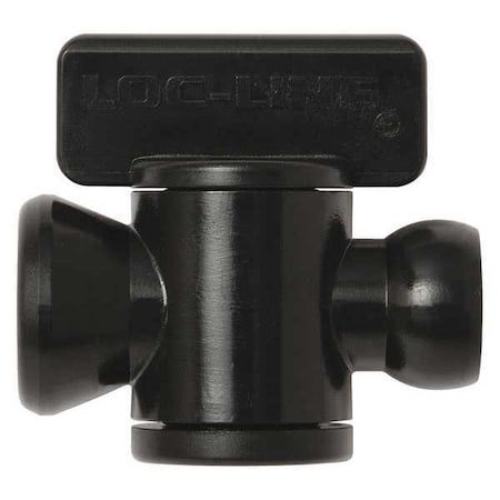 In-Line Valve, Black, 1/4