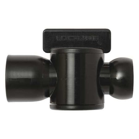 Female NPT Valve, Black, 1/2