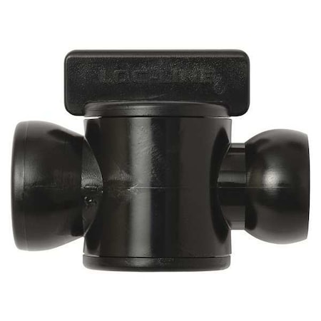 In-Line Valve, Black, 1/2