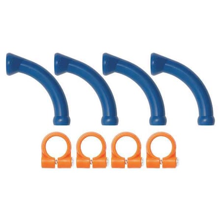 Extended Elbows w/ Clamps Kit, 1/4In, PK4 MPN:40474