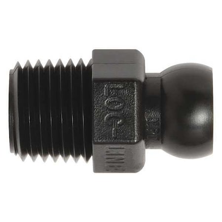 NPT Connector, Black, 1/4