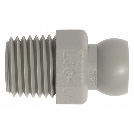 NPT Connector, Gray, 1/4