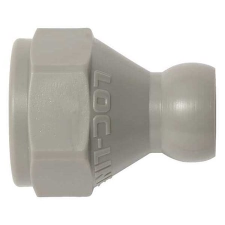 Flare Nut Adapter, Gray, 3/8
