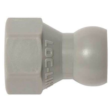 SAE Flare Nut Adapter, Gray, 1/4