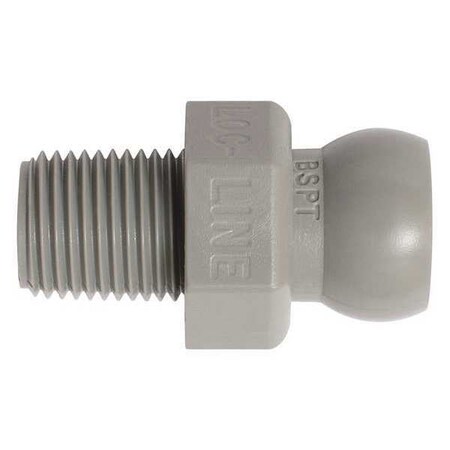 BSPT Connector, Gray, 1/8