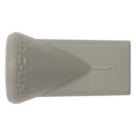 Flat Slot 40 Nozzle, Gray, 1/4
