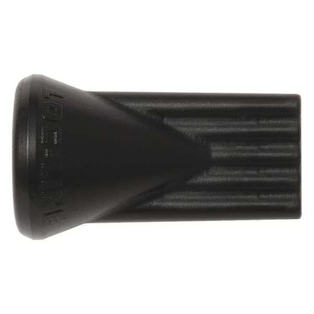 Flat 5 Hole Nozzle, Black, 1/4