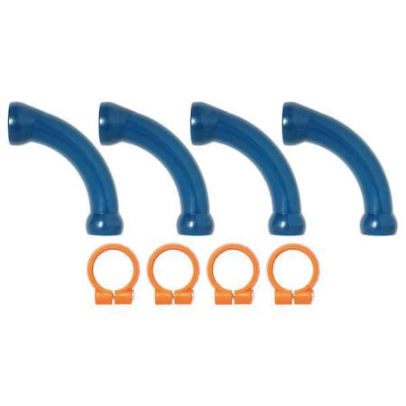 Extended Elbow w/ Clamps Kit, 1/2In, PK4 MPN:50874