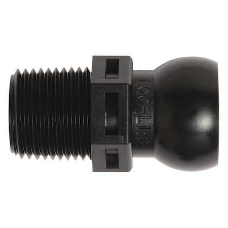 NPT Connector, Black, 3/8