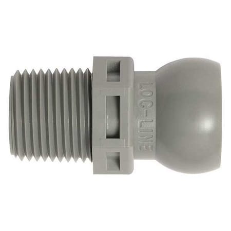 NPT Connector, Gray, 3/8