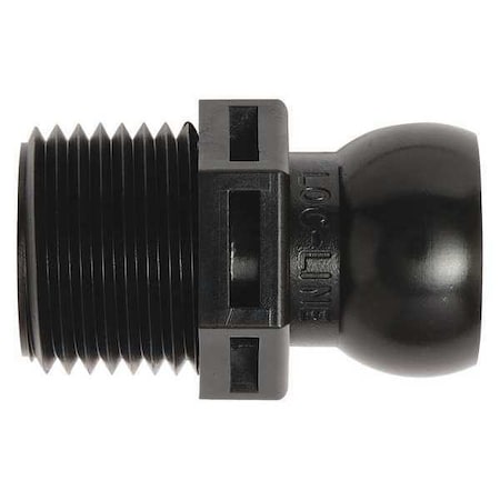 NPT Connector, Black, 1/2