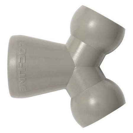 Y Fitting, Gray, 1/2