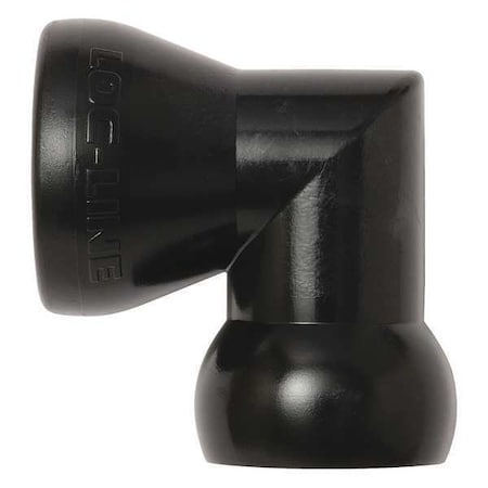 Elbow, Black, 1/2