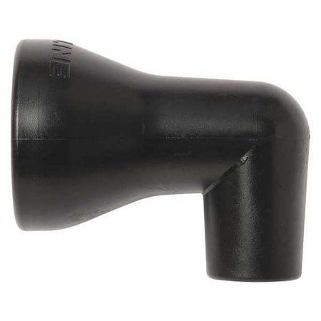 Nozzle, 90 Degree, Black, 3/8