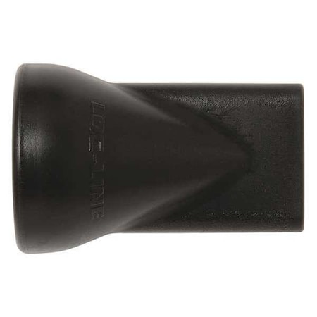 Flat Slot 125 Nozzle, Black, 1/2