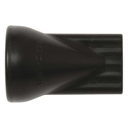 Flat 5 Hole Nozzle, Black, 1/2