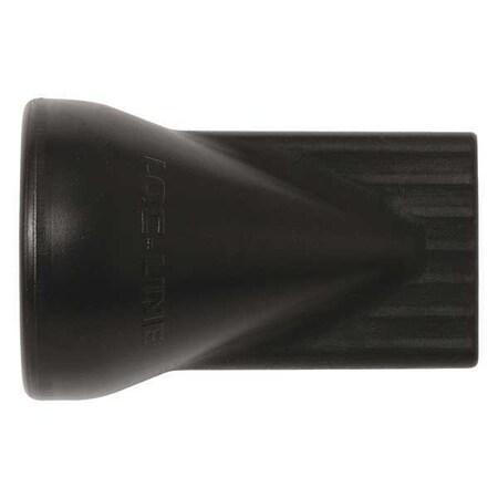 Flat 7 Hole Nozzle, Black, 1/2