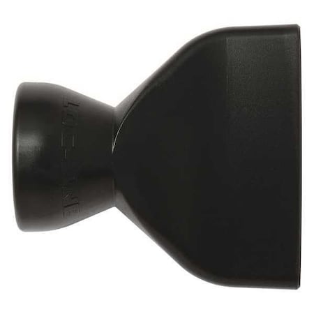 Straight Flow Nozzle, Black, 1-5/8