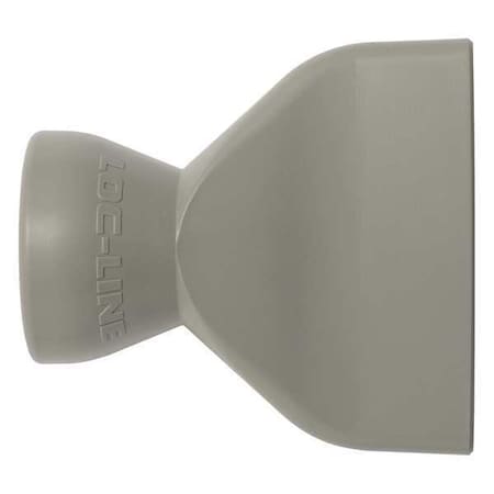 Straight Flow Nozzle, Gray, 1-5/8