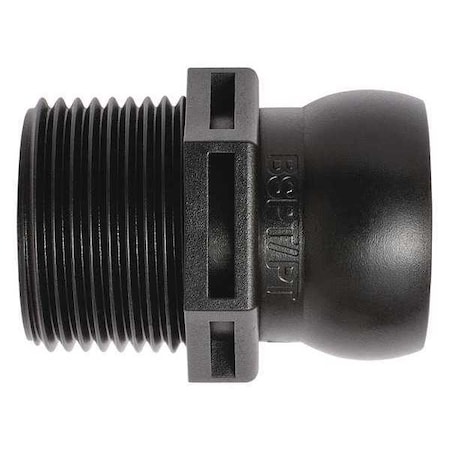 BSPT Connector, Black, 3/4