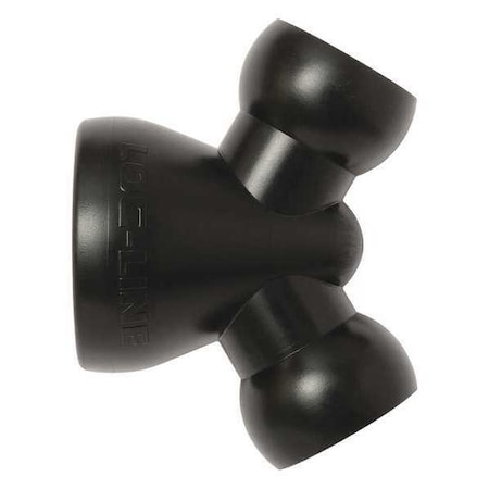 Y Reducer, Black, 3/4